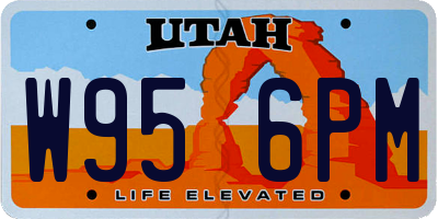 UT license plate W956PM