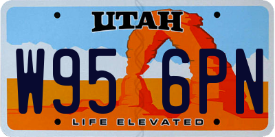 UT license plate W956PN