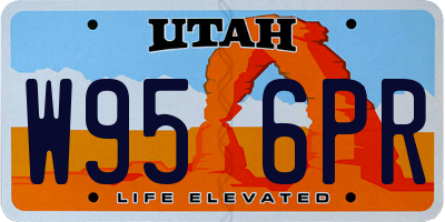 UT license plate W956PR