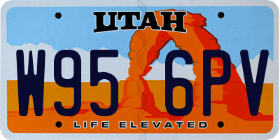UT license plate W956PV