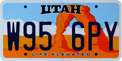 UT license plate W956PY