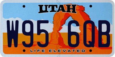UT license plate W956QB