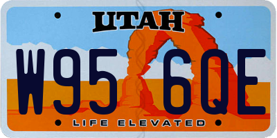 UT license plate W956QE