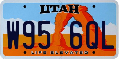 UT license plate W956QL