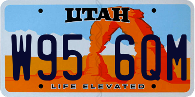 UT license plate W956QM