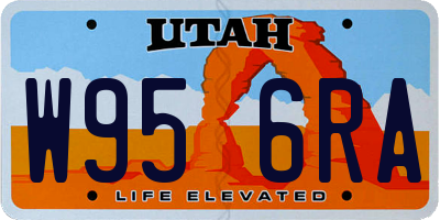 UT license plate W956RA