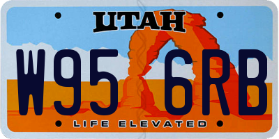 UT license plate W956RB