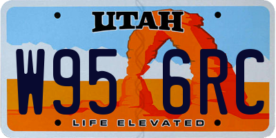 UT license plate W956RC