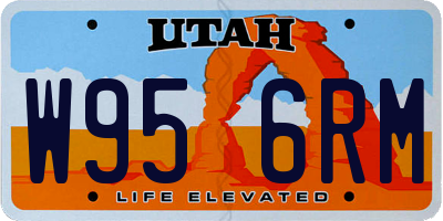 UT license plate W956RM