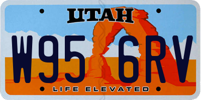 UT license plate W956RV