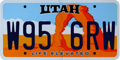 UT license plate W956RW