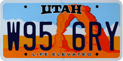 UT license plate W956RY