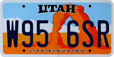 UT license plate W956SR