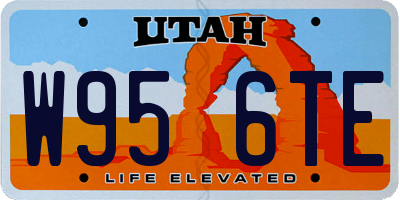 UT license plate W956TE