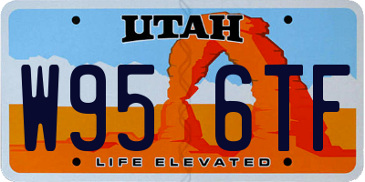 UT license plate W956TF