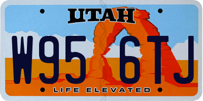 UT license plate W956TJ