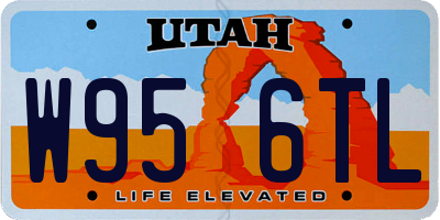 UT license plate W956TL