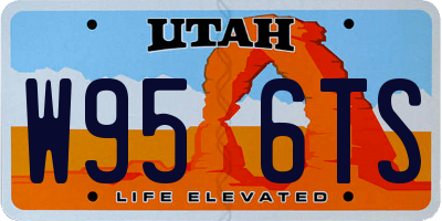 UT license plate W956TS
