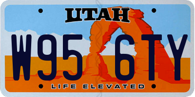 UT license plate W956TY
