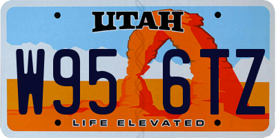 UT license plate W956TZ