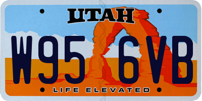 UT license plate W956VB