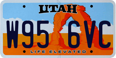 UT license plate W956VC