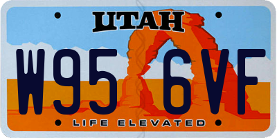 UT license plate W956VF