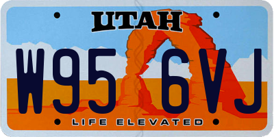 UT license plate W956VJ