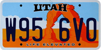 UT license plate W956VO