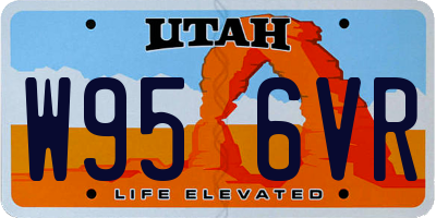 UT license plate W956VR