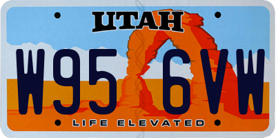 UT license plate W956VW