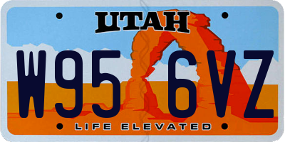 UT license plate W956VZ