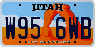 UT license plate W956WB