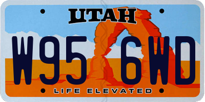 UT license plate W956WD