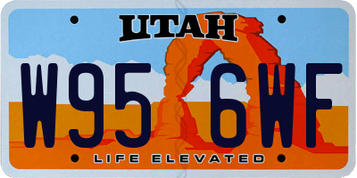 UT license plate W956WF