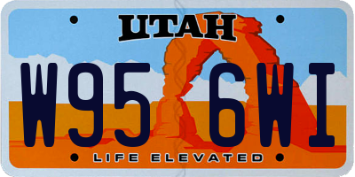 UT license plate W956WI
