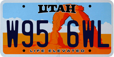 UT license plate W956WL