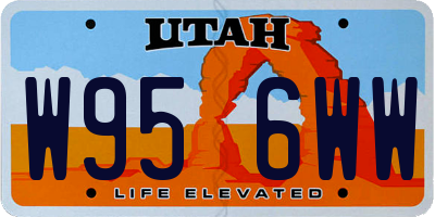 UT license plate W956WW