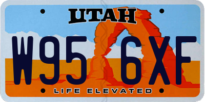 UT license plate W956XF