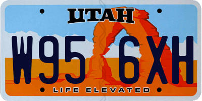 UT license plate W956XH