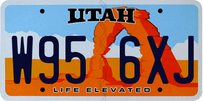 UT license plate W956XJ