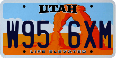 UT license plate W956XM