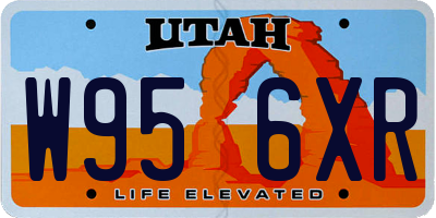 UT license plate W956XR