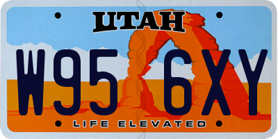 UT license plate W956XY
