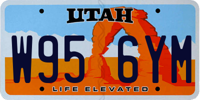 UT license plate W956YM