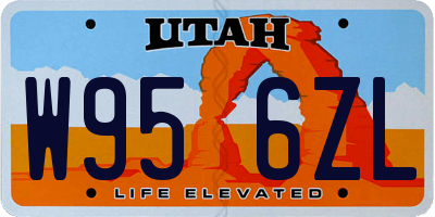 UT license plate W956ZL