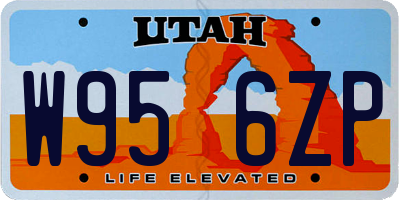 UT license plate W956ZP