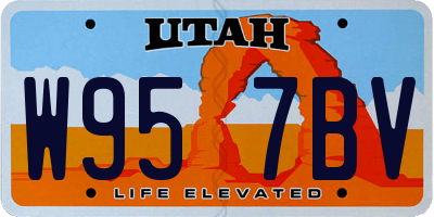 UT license plate W957BV