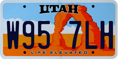 UT license plate W957LH