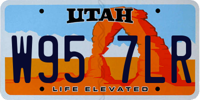 UT license plate W957LR